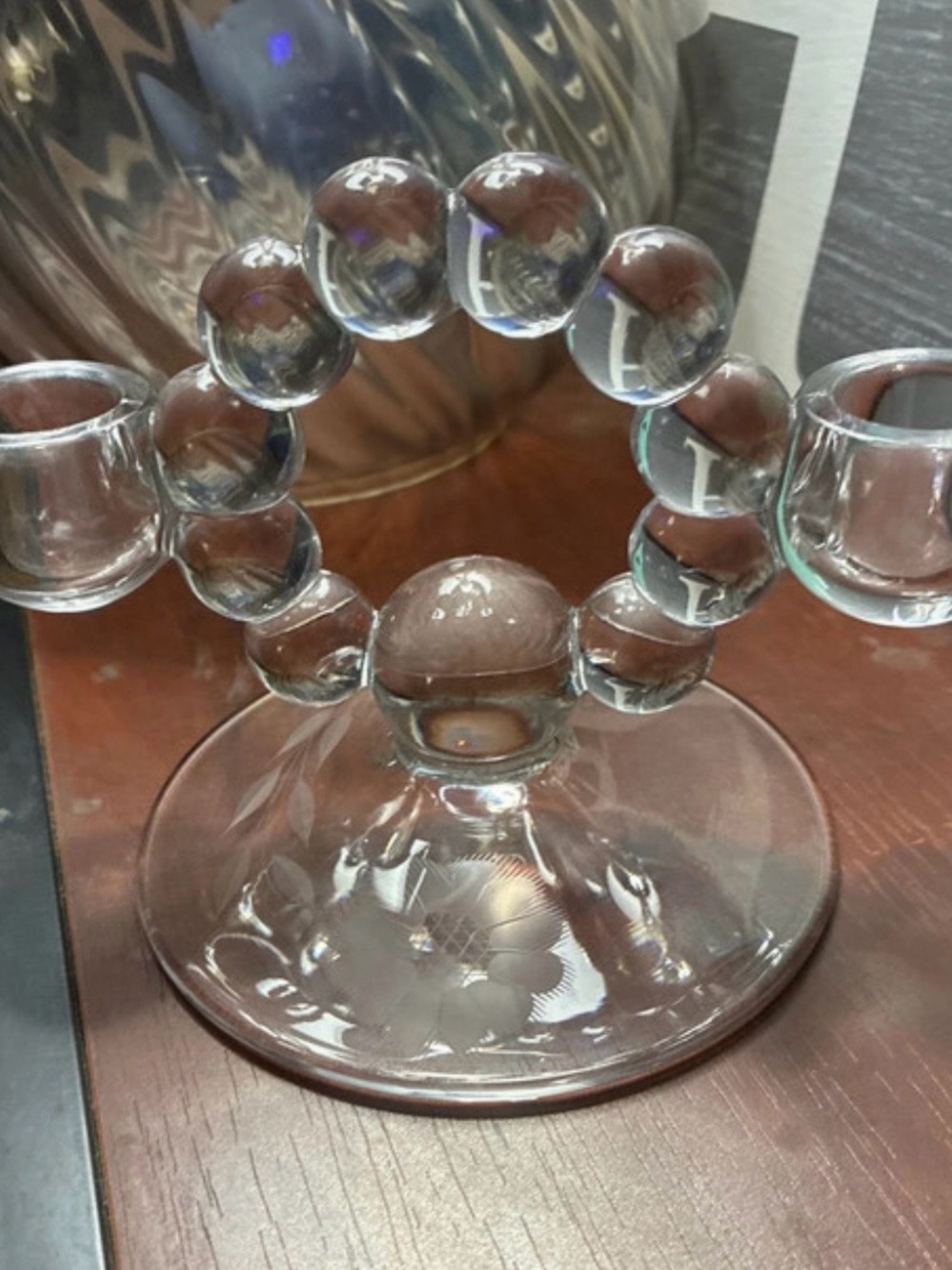 Imperial Glass Candlewick Double Candlestick